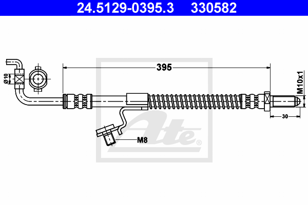 Flexible de frein ATE 24.5129-0395.3 (X1)