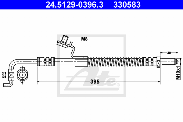 Flexible de frein ATE 24.5129-0396.3 (X1)