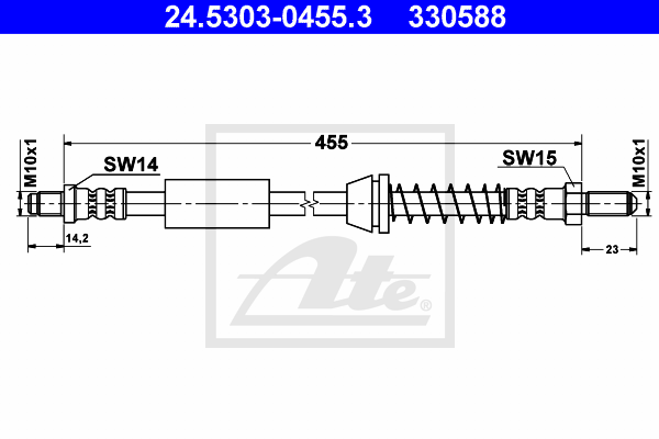 Flexible de frein ATE 24.5303-0455.3 (X1)