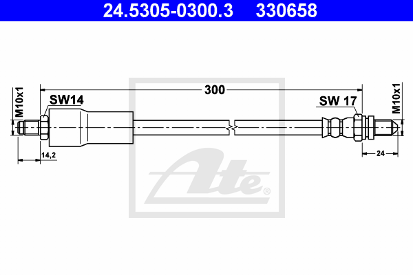 Flexible de frein ATE 24.5305-0300.3 (X1)