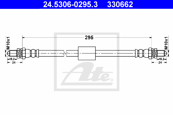 Flexible de frein ATE 24.5306-0295.3 (X1)