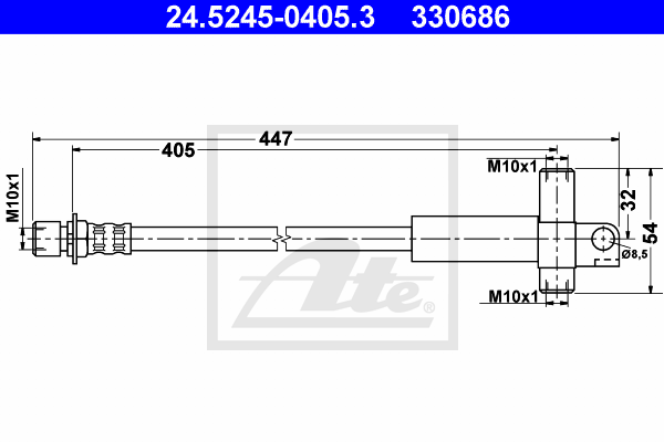 Flexible de frein ATE 24.5245-0405.3 (X1)