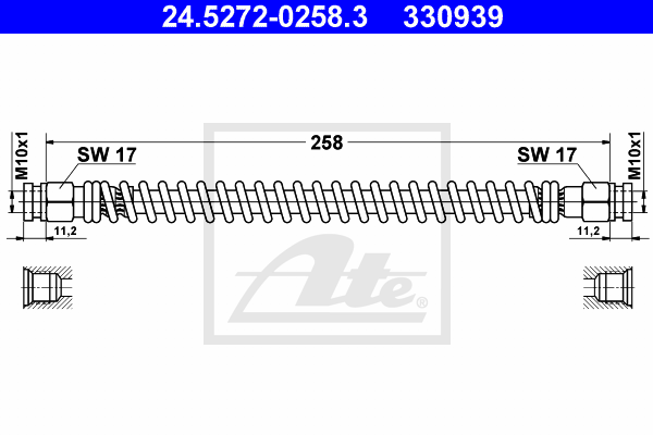 Flexible de frein ATE 24.5272-0258.3 (X1)