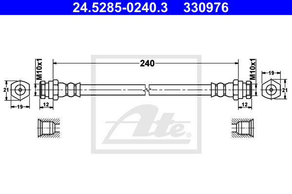 Flexible de frein ATE 24.5285-0240.3 (X1)