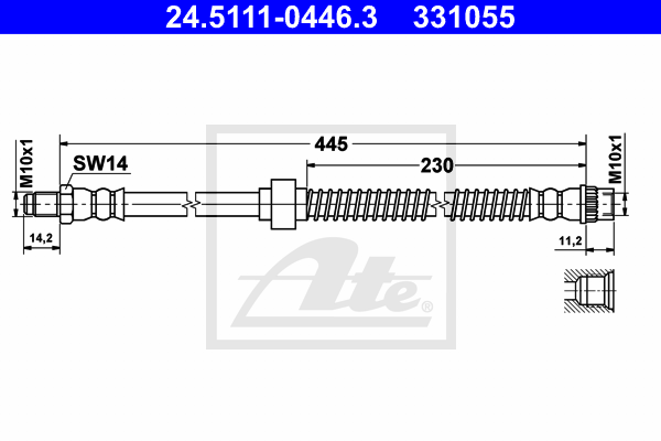Flexible de frein ATE 24.5111-0446.3 (X1)