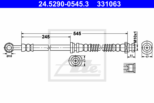 Flexible de frein ATE 24.5290-0545.3 (X1)