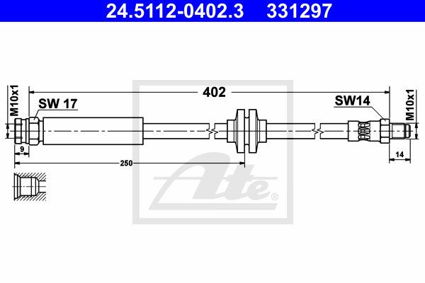 Flexible de frein ATE 24.5112-0402.3 (X1)