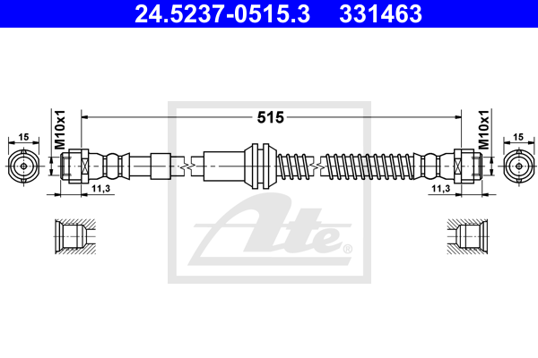 Flexible de frein ATE 24.5237-0515.3 (X1)