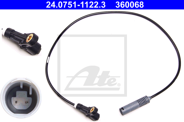 Capteur ABS ATE 24.0751-1122.3 (X1)
