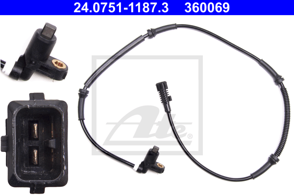 Capteur ABS ATE 24.0751-1187.3 (X1)