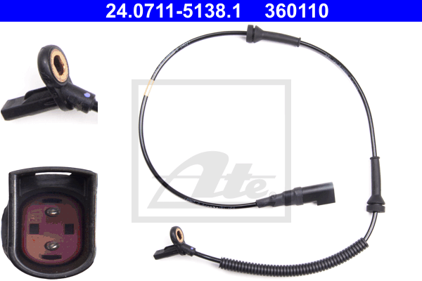 Capteur ABS ATE 24.0711-5138.1 (X1)