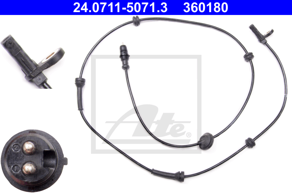 Capteur ABS ATE 24.0711-5071.3 (X1)