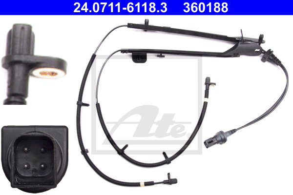 Capteur ABS ATE 24.0711-6118.3 (X1)