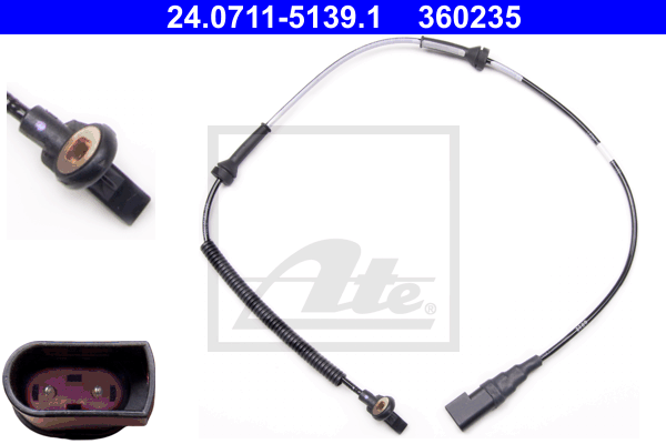 Capteur ABS ATE 24.0711-5139.1 (X1)