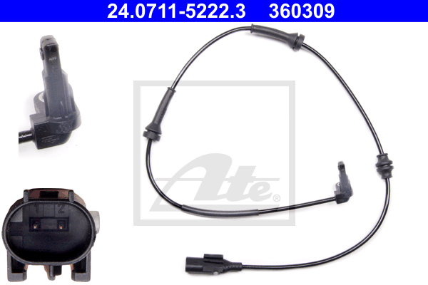 Capteur ABS ATE 24.0711-5222.3 (X1)