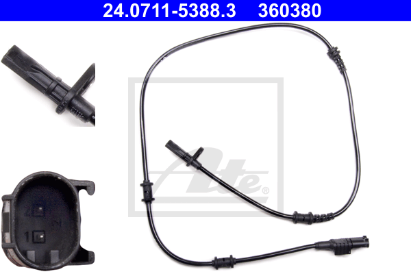 Capteur ABS ATE 24.0711-5388.3 (X1)