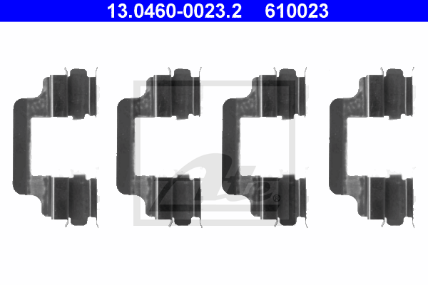 Kit de montage plaquettes de frein ATE 13.0460-0023.2 (X1)