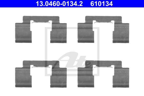 Kit de montage plaquettes de frein ATE 13.0460-0134.2 (X1)