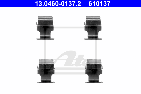 Kit de montage plaquettes de frein ATE 13.0460-0137.2 (X1)