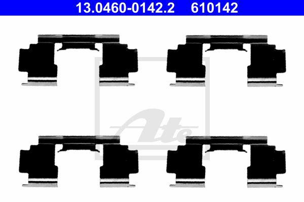 Kit de montage plaquettes de frein ATE 13.0460-0142.2 (X1)