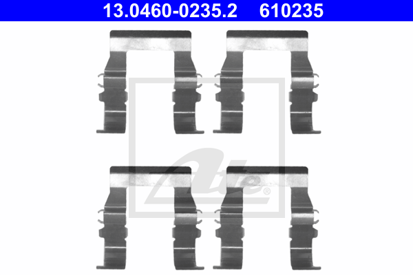 Kit de montage plaquettes de frein ATE 13.0460-0235.2 (X1)