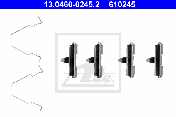 Kit de montage plaquettes de frein ATE 13.0460-0245.2 (X1)