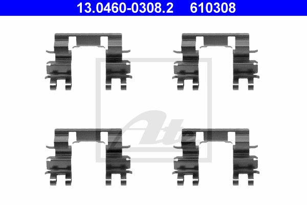 Kit de montage plaquettes de frein ATE 13.0460-0308.2 (X1)