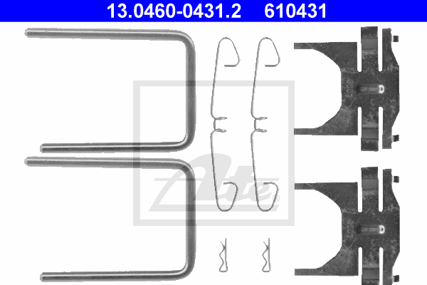 Kit de montage plaquettes de frein ATE 13.0460-0431.2 (X1)