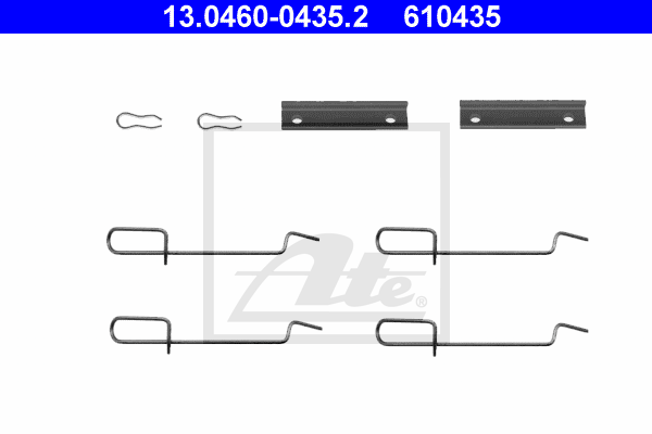 Kit de montage plaquettes de frein ATE 13.0460-0435.2 (X1)
