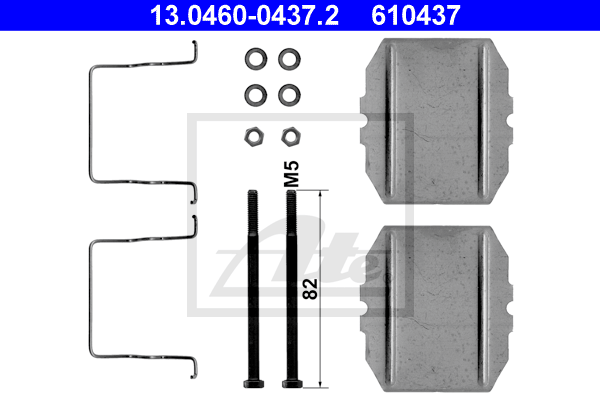 Kit de montage plaquettes de frein ATE 13.0460-0437.2 (X1)