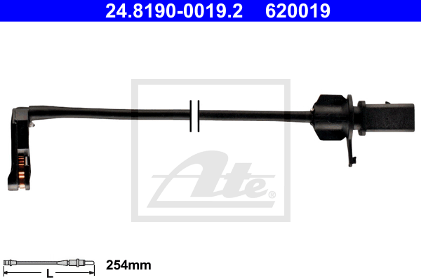Temoin d'usure de frein ATE 24.8190-0019.2 (X1)
