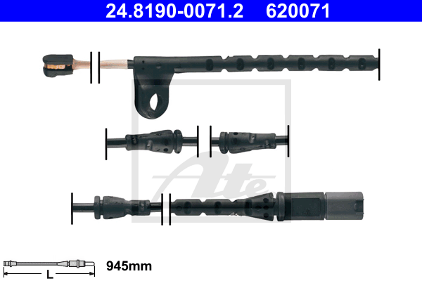 Temoin d'usure de frein ATE 24.8190-0071.2 (X1)