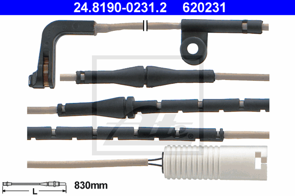 Temoin d'usure de frein ATE 24.8190-0231.2 (X1)