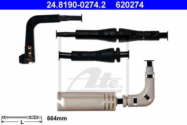 Temoin d'usure de frein ATE 24.8190-0274.2 (X1)