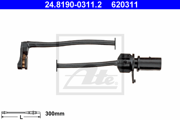 Temoin d'usure de frein ATE 24.8190-0311.2 (X1)