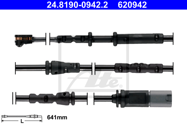 Temoin d'usure de frein ATE 24.8190-0942.2 (X1)