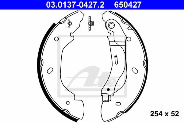 kit de frein arrière simple ou prémonté ATE 03.0137-0427.2 (X1)
