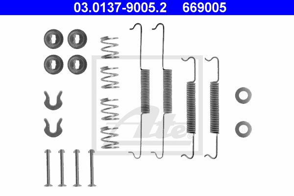 Kit de montage machoires de frein ATE 03.0137-9005.2 (X1)