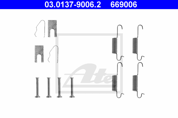 Kit de montage machoires de frein ATE 03.0137-9006.2 (X1)