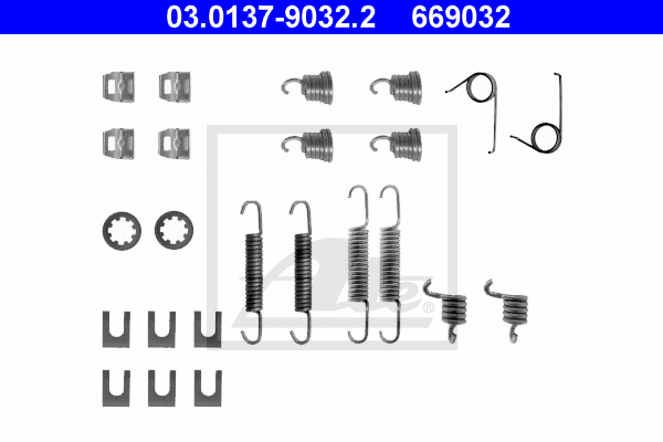 Kit de montage machoires de frein ATE 03.0137-9032.2 (X1)