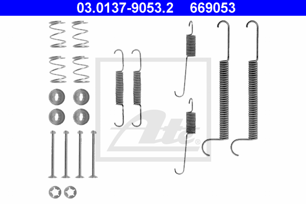 Kit de montage machoires de frein ATE 03.0137-9053.2 (X1)