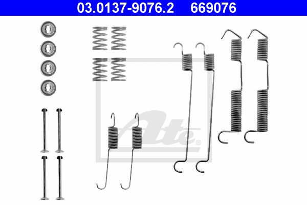 Kit de montage machoires de frein ATE 03.0137-9076.2 (X1)