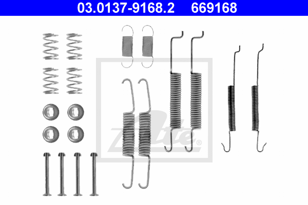 Kit de montage machoires de frein ATE 03.0137-9168.2 (X1)