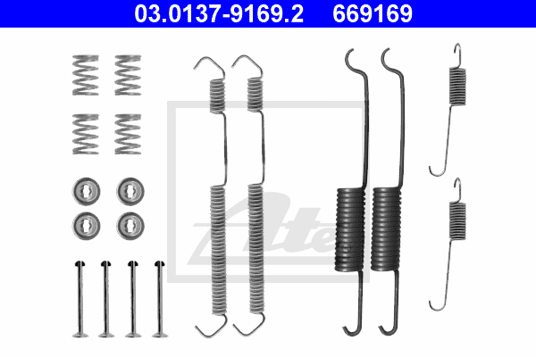 Kit de montage machoires de frein ATE 03.0137-9169.2 (X1)