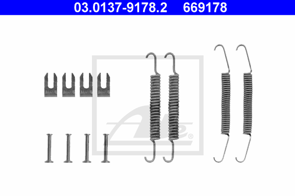 Kit de montage machoires de frein ATE 03.0137-9178.2 (X1)