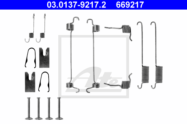 Kit de montage machoires de frein ATE 03.0137-9217.2 (X1)