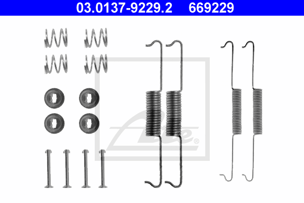 Kit de montage machoires de frein ATE 03.0137-9229.2 (X1)