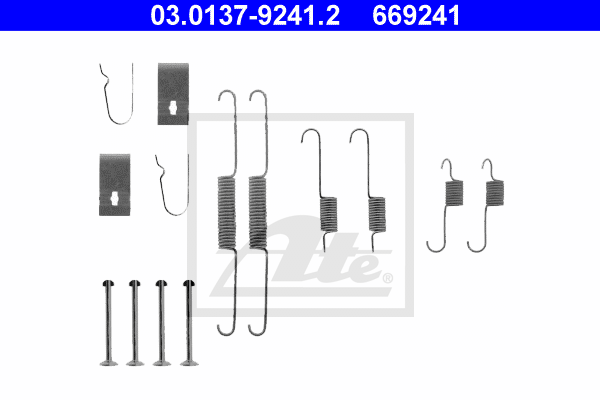 Kit de montage machoires de frein ATE 03.0137-9241.2 (X1)