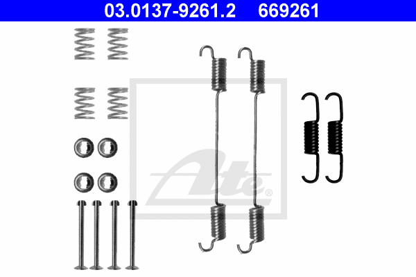 Kit de montage machoires de frein ATE 03.0137-9261.2 (X1)