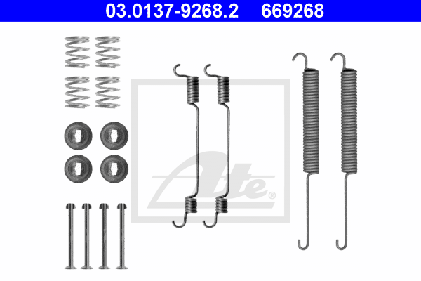 Kit de montage machoires de frein ATE 03.0137-9268.2 (X1)